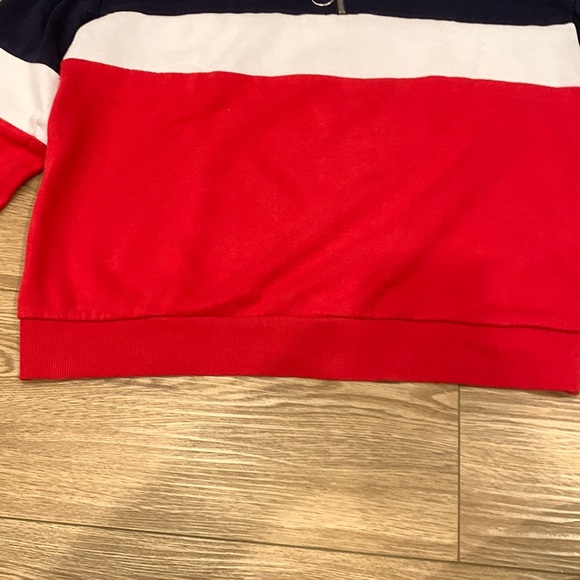 Garage - M • Navy blue, white and red • Collared crewneck with zipper • - Picture 5 of 7